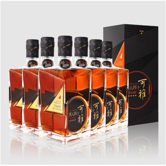 张裕/Changyu  可雅男人四十珍藏版 五星金奖白兰地 高端洋酒整箱送礼500ml*6瓶