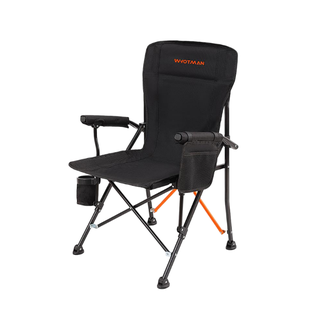 沃特曼/Whotman  折叠椅导演椅高背夹棉户外露营野餐休闲钓鱼椅大G76372黑色