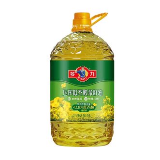 多力/Mighty  食用油 压榨低芥酸菜籽油  5L