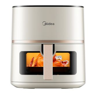 美的/Midea  空气炸锅 可视 不用翻面 金属内腔 蒸汽嫩炸 三档烘烤风力 5L KZC5089