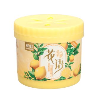 彩虹  固体清香剂-清新柠檬5盒装 多处适用，自然清新柠檬香