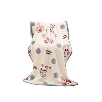 洁丽雅/Grace  披搭毯  牛奶绒毛毯冬季保暖小毯子午睡毯  70x100cm龙宝宝