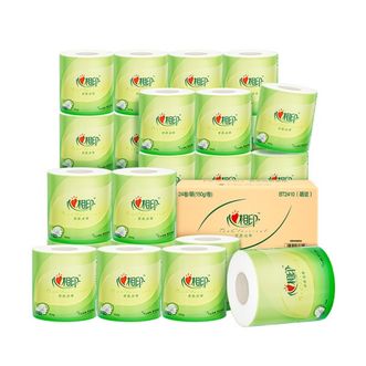 心相印  有芯卷纸茶语系列 4层150g*24卷卫生纸巾 整箱