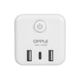 欧普照明/OPPLE  C1502 插座 无线 小巧便捷， 排插 墙插 总开关四个五孔三个USB