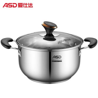 爱仕达（ASD）  汤锅304不锈钢加厚汤锅煮面锅24CM通用汤奶锅TS24B3WG
