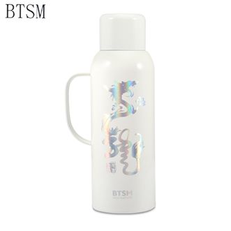 BTSM  家用焖茶壶保温瓶暖水壶瓶820ml容量热开水瓶壶BTCH-820 龙凤呈祥（单壶）白色