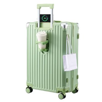 大嘴猴（Paul Frank）  PF388 果绿色登机箱  多功能20寸拉链箱