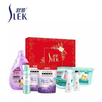 舒蕾/Slek  家清组合套装八件套波卡莉香系列洗衣液洗衣凝珠小白鞋清洁剂套装