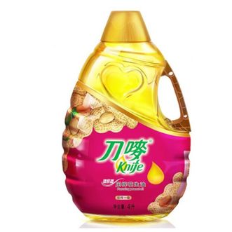 刀唛  食用油 臻原香花生油4L 精炼压榨一级