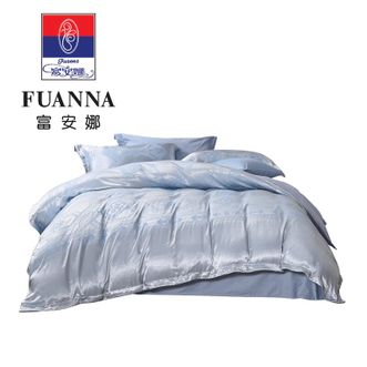 富安娜  高端床品四件套欧式轻奢美学雅致提花四件套涤棉提花面料亲肤柔暖质感丝滑双面设计内外兼修