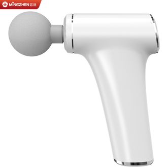 茗振  筋膜枪颈膜枪按摩器 肌肉捶打深度放松器颈肩腰腿全身按摩高频震动电动冲击按摩仪按摩棒锤全身按摩枪MZ-138N象牙白