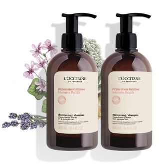 欧舒丹（L'OCCITANE）  草本菁纯洗发水 平衡清洁保湿控油 500ml*2