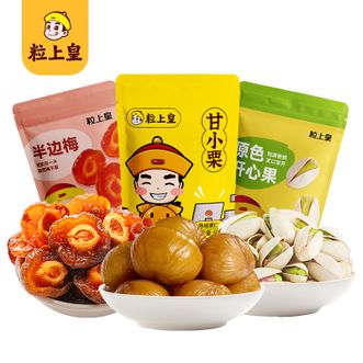 粒上皇  零食小组合248g A款甘栗仁半边梅开心果