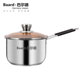 巴尔德  优选佳料理奶锅17.5cm家用不锈钢婴儿辅食煮面多用途小汤锅BN001