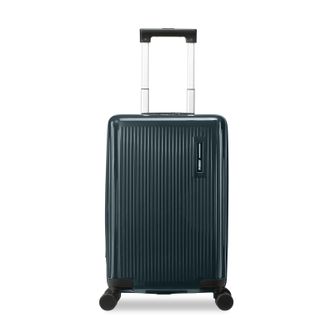 美旅/American Tourister  20英寸经典复古竖纹 柔和亮眼 亮面高级感行李箱可登机 NE4*88001 深灰色
