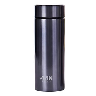 富光（FUGUANG）  真空保温杯 304不锈钢保温杯过滤便携杯 墨兰色BJ008-340ml