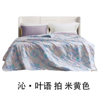 富安娜/Fuanna  清凉七孔抗菌夏被沁·浮香叶语和熙仲夏/203*229cm（4款可选）