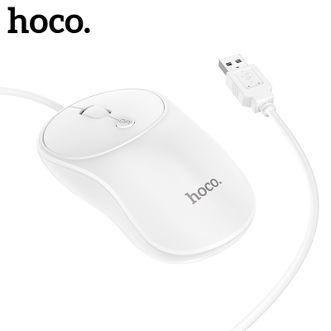 hoco.  尚品商务有线鼠标 GM13 办公家用台式电脑鼠标 白色