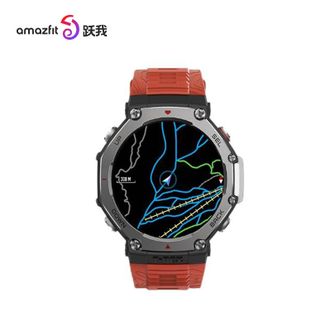 amazfit  华米科技 T-Rex3 智能手表滑雪游泳跑步户外运动专业多功能双频GPS六星定位轨迹导航户外硬核 T-Rex 3 熔岩红