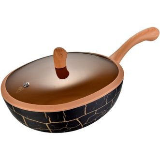 迈巴勒  陶铸龟龄养生锅炒锅32cm