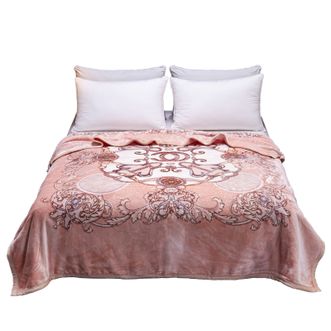 恒源祥  倾国倾城金貂绒毛毯