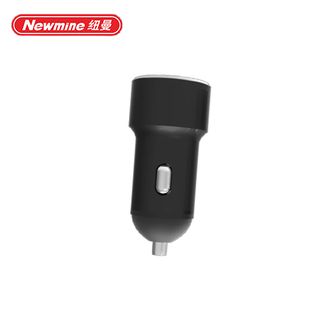 纽曼（Newmine）  车载充电器-一拖二双USB金属车充5V4A快速充电  黑色