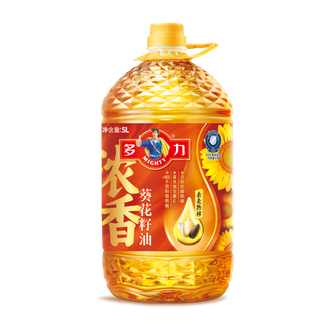 多力/Mighty  经典葵花籽油5L*1桶食用油物理压榨（新老包装随机）