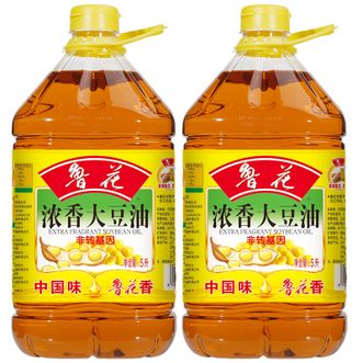 鲁花  浓香大豆油5L*2桶 营养丰富 健康美味 口感纯正 甄选优质原料