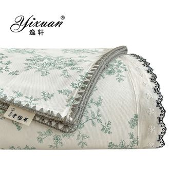 逸轩/yixuan  花边款纯棉老粗布床单 柔软透气四季通用 花边-花梦