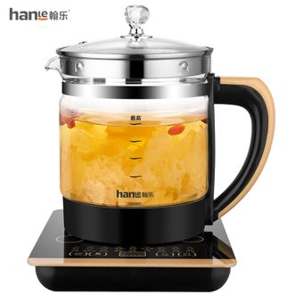 翰乐  1.8L养生壶保温电水壶 多功能煮茶壶电茶壶煮茶器泡茶器电茶炉泡茶壶 烧水壶暖水壶花茶果茶壶电开水壶玻璃电热水壶CD-C180黑色