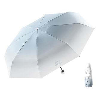 美度MAYDU   迷你高颜值五折太阳伞防晒晴雨伞遮阳伞胶囊伞M5526 雾霾蓝