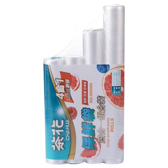 茶花（CHAHUA）保鲜袋四合一套组家用密封食品袋保鲜袋组合装30-6005