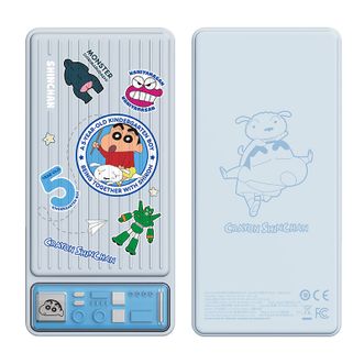 ROCK  蜡笔小新 P201 PD20W快充移动电源10000mAh PB166 蓝色
