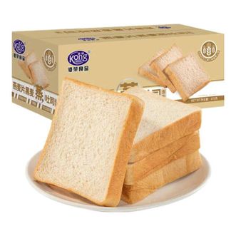 港荣  吐司470克/盒 燕麦片黑麦蒸吐司面包营养