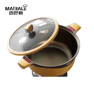 迈巴勒  汤锅 加厚家用不锅 炖锅 双耳燃气灶电磁炉 MKP-8569（口径：30cm）