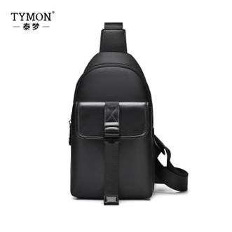 TYMON  泰梦都市轻甲潮流胸包男士休闲斜挎包单肩包 黑色 TM-6908