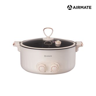 艾美特/Airmate  5L微压鸳鸯锅 微压电火锅 多用途锅 电煮锅 家用电热锅 料理涮肉锅火锅 CR2005