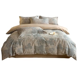 圣夫妮  花卉系列全棉磨毛数码印花床上用品四件套 塞纳森遥 SFN-248