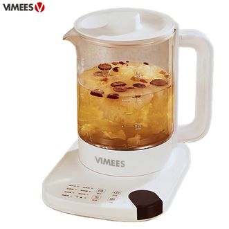维米仕vimees  1.8L养生壶带滤网电水壶果茶花茶煮茶器电茶壶 家用电器烧水壶电开水壶煮茶壶电热水壶VM8021白色