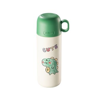 先行/CENSUN  吊带子弹头可爱儿童保温杯316不锈钢保温水杯（含布袋）500ml   CSB-500DD