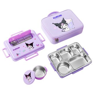 泰福高（TAFUCO）  1.5L中小学生卡通饭盒分格餐盒 美乐蒂T5354选粉  帕恰狗T5355选蓝  库洛米T5353选紫