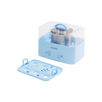 美菱/MELNG  蒸煮蛋器 双层家用多功能煮蛋器 高温保护早餐蛋羹迷你电蒸锅 蓝色 MUE-LC2003