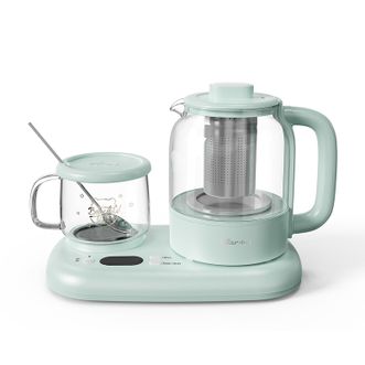 小熊/Bear  养生壶迷你烧水壶煮茶器电热水壶多功能恒温水壶加热保温杯垫组合套装YSH-P08G7