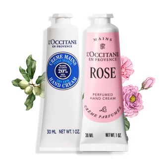 欧舒丹（L'OCCITANE）  护手霜 乳木果玫瑰经典双支 香氛保湿 30ml*2