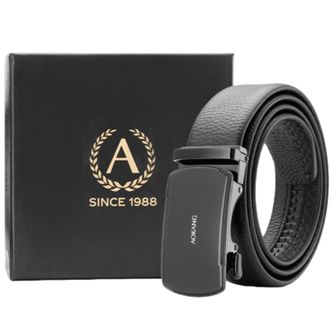 奥康（Aokang）  新款男士皮带时尚光面自动扣商务休闲牛皮裤腰带青年人潮流