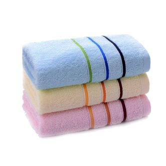 洁丽雅/Grace  毛巾混色3条装纯棉强吸水舒适面巾颜色随机6443-3-1