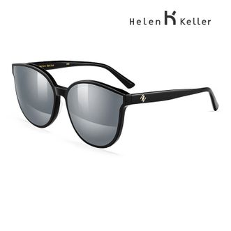 海伦凯勒（Helen Keller）  太阳镜男新款潮流眼镜摩登系列偏光墨镜女款 新品偏光猫眼太阳镜女士 H8710N21RT-水银片