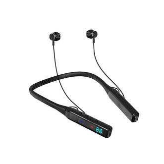 爱国者（aigo）  运动蓝牙耳机 挂脖式超长续航 可插卡电量数显 W07