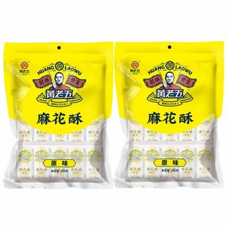 黄老五 麻花酥原味160g*2袋 四川特产零食传统美食