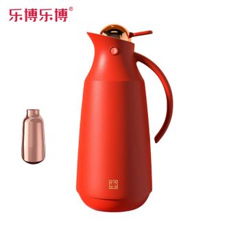 乐博乐博/Roborobo  保温壶家用高档热水瓶大容量暖壶玻璃内胆保温瓶 红胆 1200ml